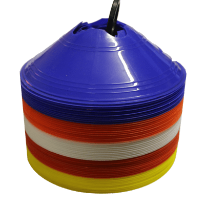 Training Saucer Cones (Assorted Colours) - 50 Pack